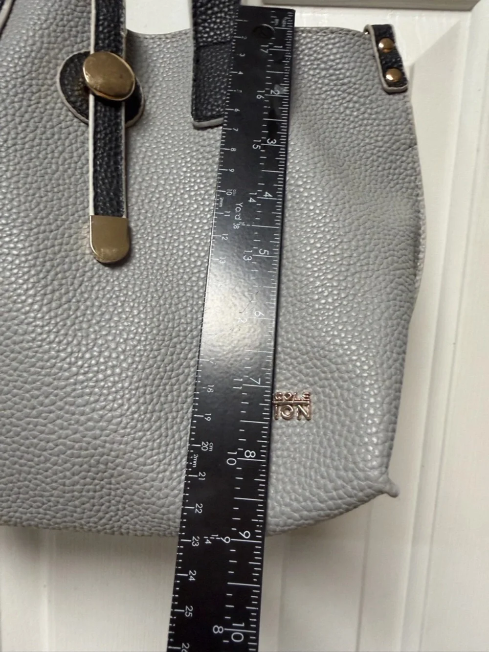 Kenneth Cole Reaction pebbled faux leather tote bag